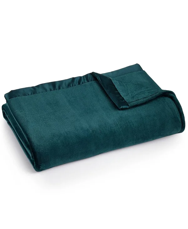 Berkshire Classic Velvety Plush Blanket - Full, Queen - Atlantic Blue