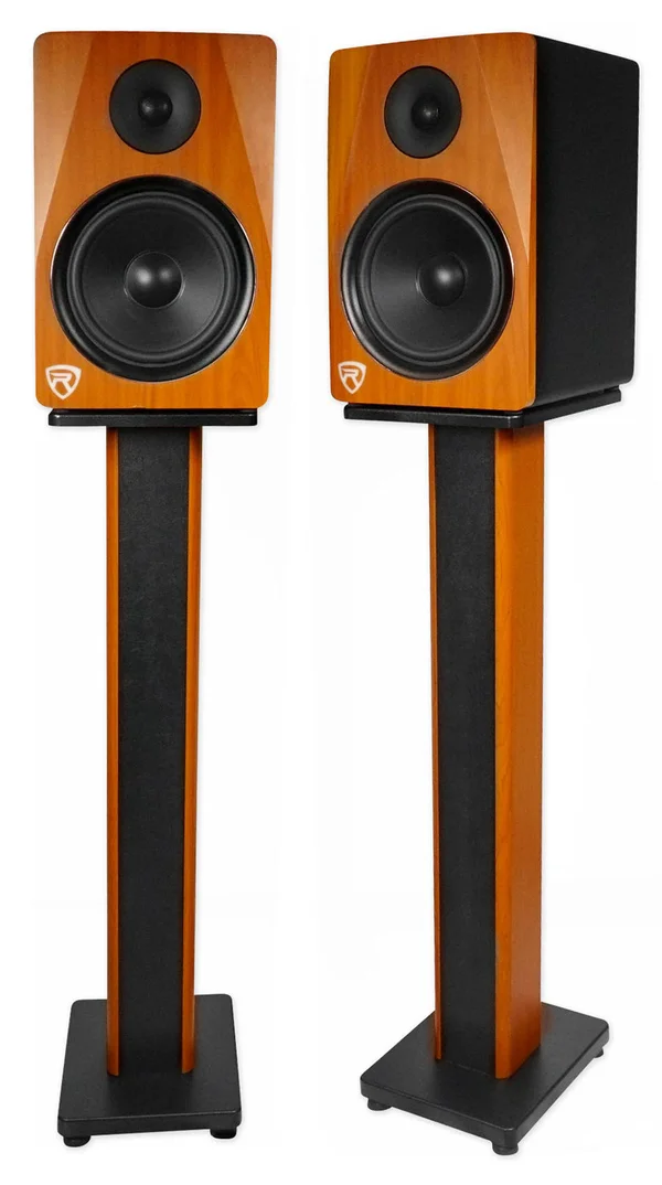 (2) 36x22 Bookshelf Speaker Stands for KEF R300 Bookshelf Speakers