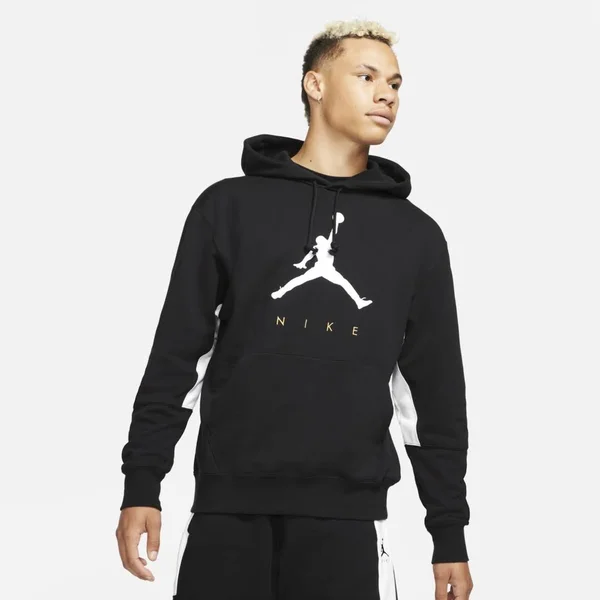 Jordan Jumpman Fleece Pullover Hoodie - Mens - Black/White/Black - Size 3XL