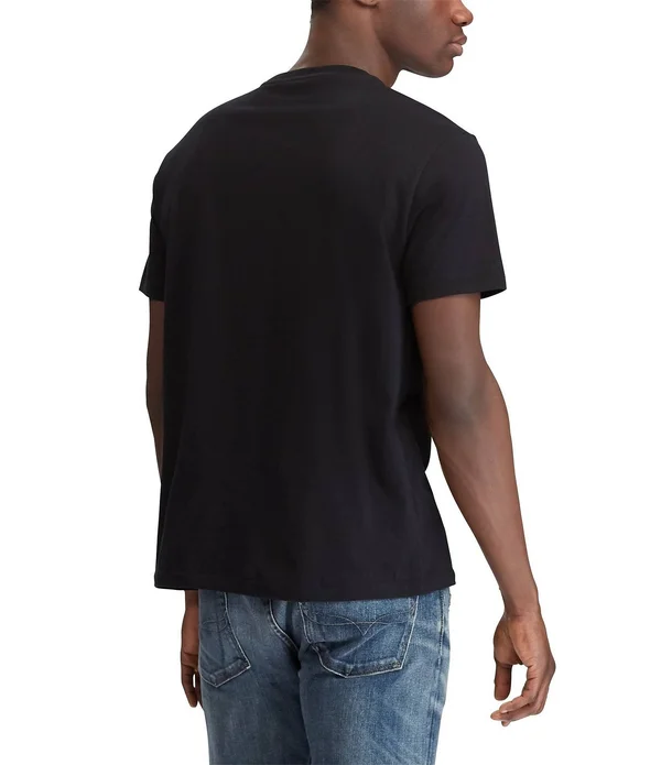 Polo Ralph Lauren Classic-Fit Short-Sleeve V-Neck Tee, Mens, XL, Dress Shirt Blue