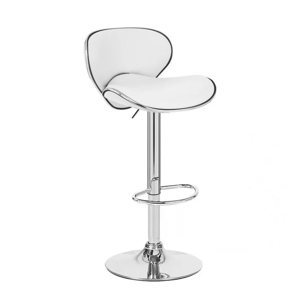 Set of 4 Kappa Contemporary Adjustable Barstool Red