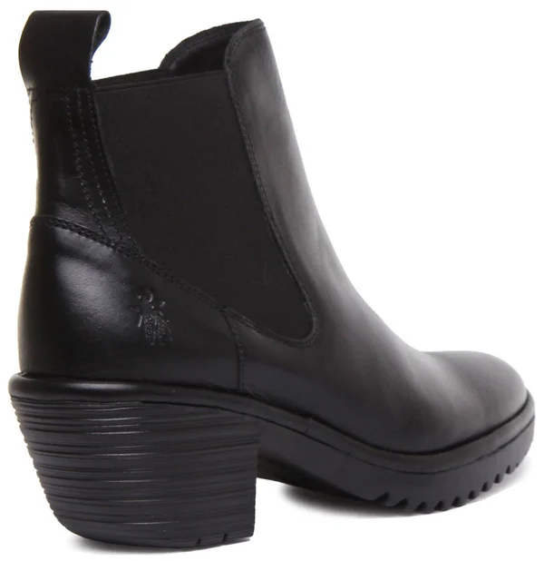 Fly London Wasp Leather Bootie - 37, Black