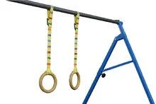 Tumbl Trak Standard Gymnast Rings with Easy Adjust Strap - 9.5-Inch