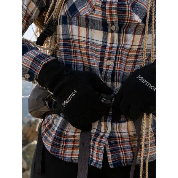 Marmot Women's Bridget Midweight LS Flannel Shirt - Large - Black