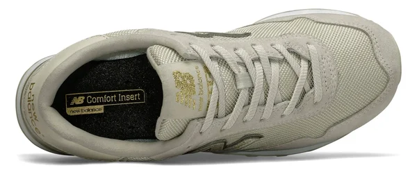 New Balance Classics WL515v1 Women's Running Shoes Oyster/Gold : 5 D - Wide