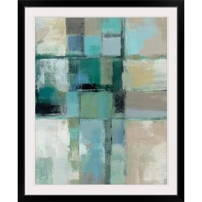 &Island Hues Crop II& by Silvia Vassileva Painting Print Great Big Canvas Format: Black Frame - Size: 23x22 H x 20x22 W x 1x22 D