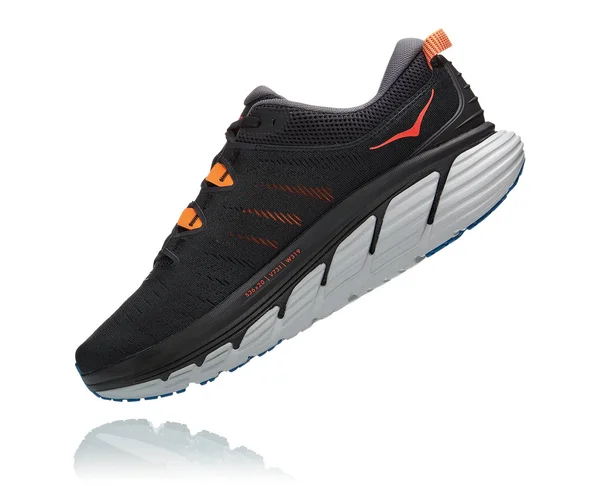 Hoka Men's Gaviota 3 Road Running Shoes in Black/Castlerock, Size 7.5