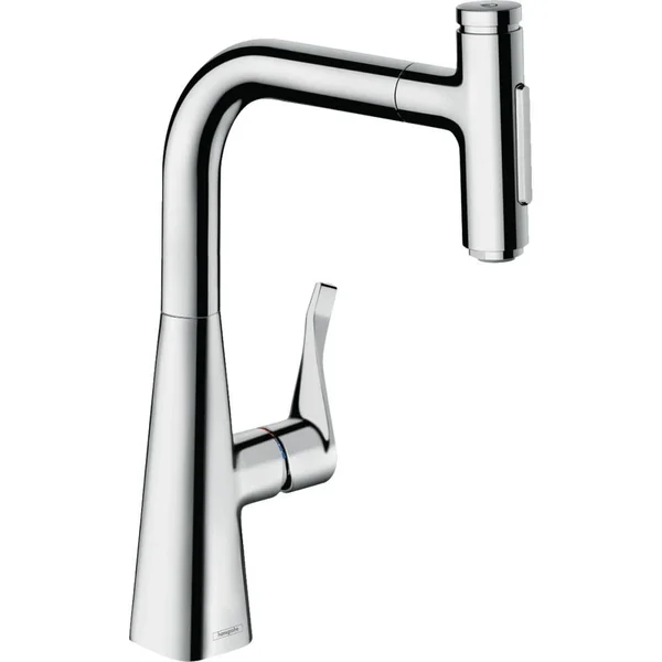 Hansgrohe 73817001 Metris Select Prep Kitchen Faucet, 2-Spray Pull-Out with sBox, 1.75 GPM in Chrome