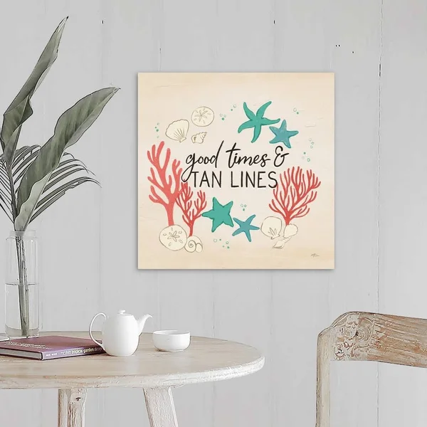 Beach Time IV - Canvas Wall Art, 20x20, Great Big Canvas