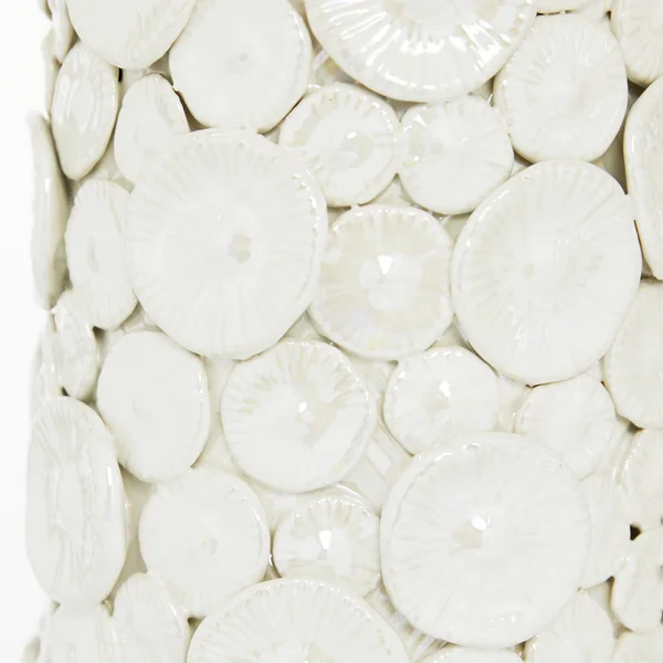 Set of 2 White Stoneware Modern Vase, 23