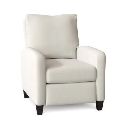 Merton 31x22 Wide Manual Standard Recliner Wayfair Custom Upholstery Body Fabric: Conversation Pearl, Leg Color: Gray