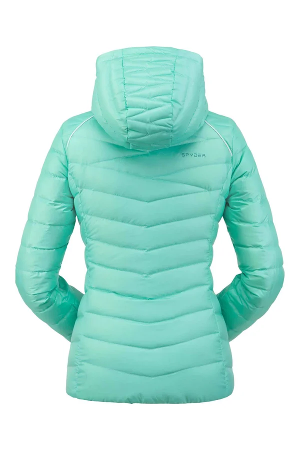Spyder Women's Timeless Hoodie Down Jacket - XL - White
