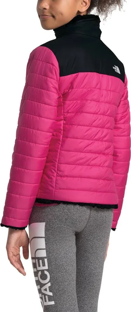 The North Face Girls& Reversible Mossbud Swirl Jacket: Mr. Pink