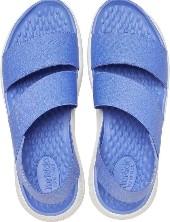 Crocs Women's LiteRide Stretch Sandal, Blue, W4