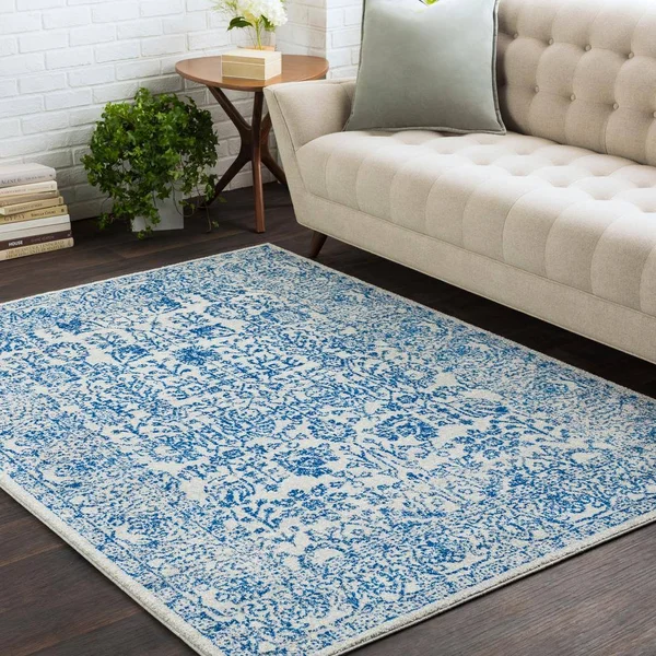 Art of Knot Westmacott 3&11 inch x 5&7 inch Rectangular Area Rug, Blue