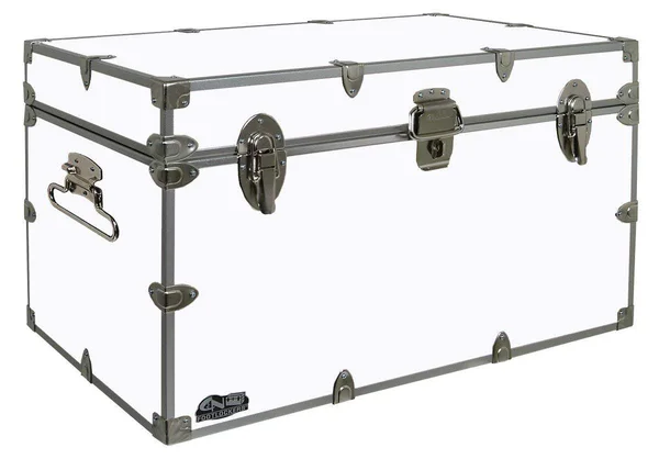 Cu0026N Footlockers Graduate Footlocker Trunk 32x18x18.5x22 - White