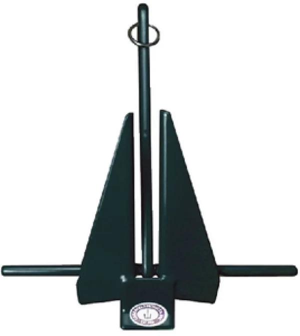 Greenfield Fluke-Type Slip Ring PVC Coated Anchor - Orange