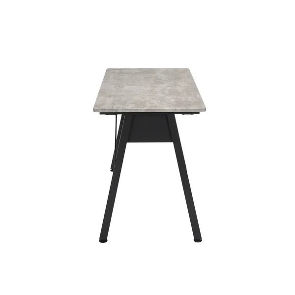 Ofm Essentials Collection 48x22 Table Desk, in Concrete, Blk
