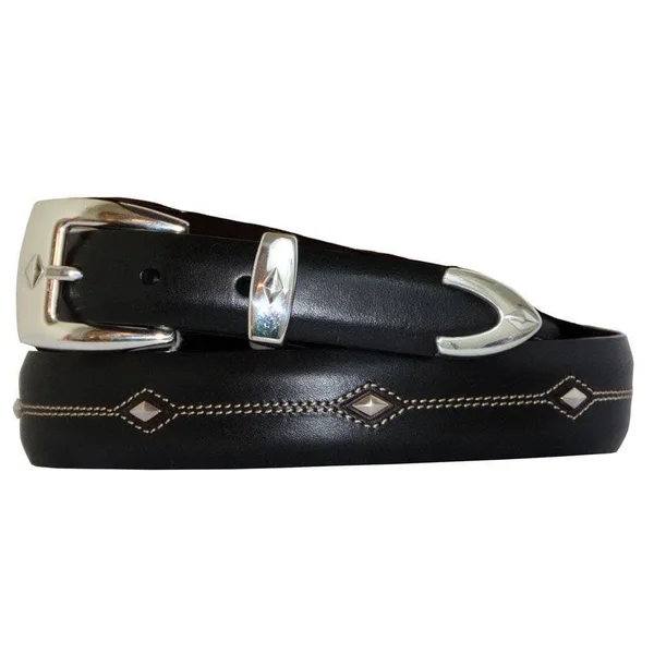 Brighton Denver Diamond Belt- Size 40 Black