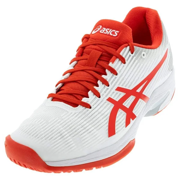 Asics Women's Solution Speed FF - White/Fiery Red, 9