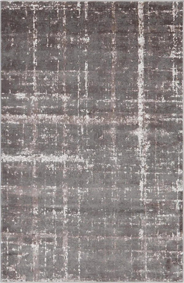 Jill Zarin Uptown Lexington Avenue Gray Area Rug, Size: 9& x 12&