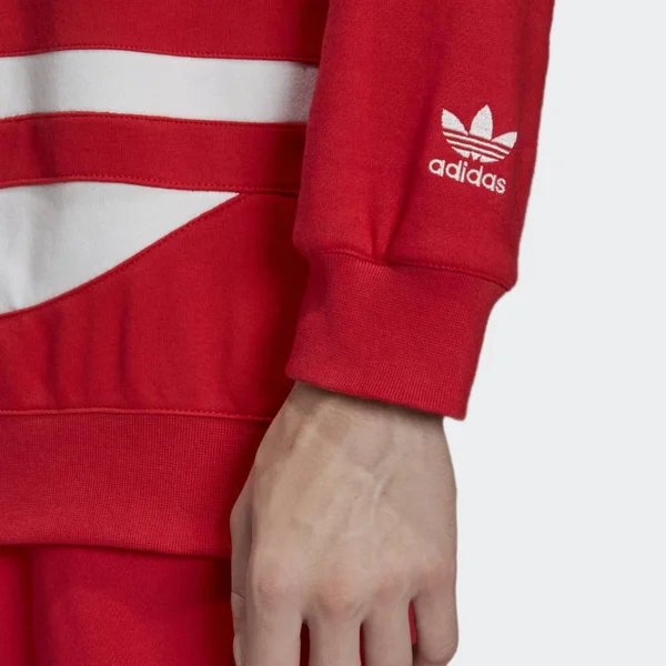 Adidas Men's Originals Big Trefoil Hoodie - Small - Red