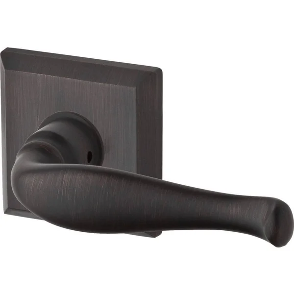 Baldwin Reserve FDDECTSR112 Full Dummy Decorative Lever and Traditional Square Rose Venetian Bronze Finish