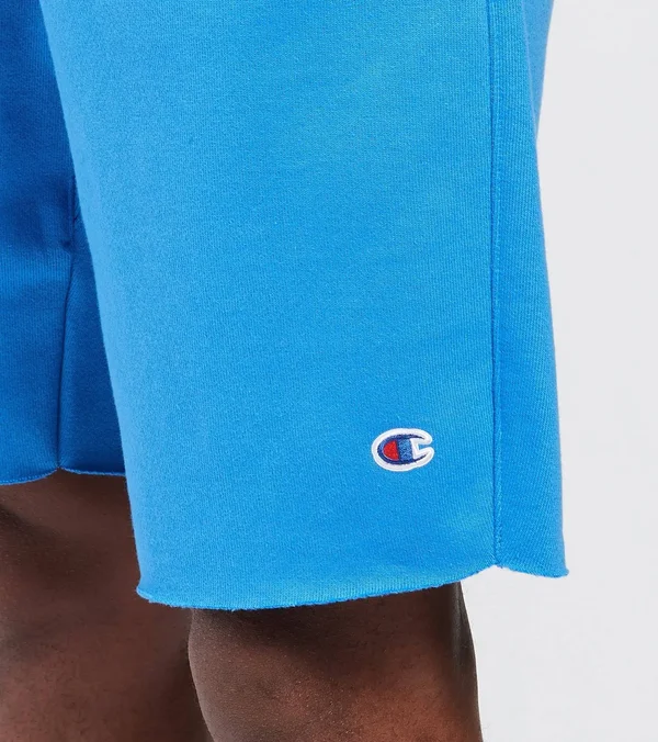 Champion Life REVERSE Weave Cut-Off Shorts - Blue - Casual Shorts