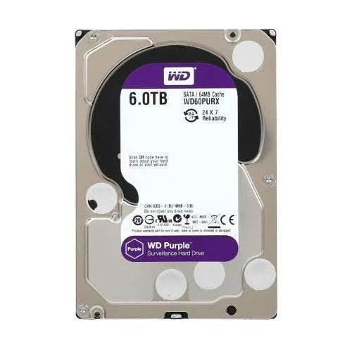 Western Digital Purple Wd60purx 3.5 6TB Intellipower SATA3/SATA 6.0 GB/s 64MB
