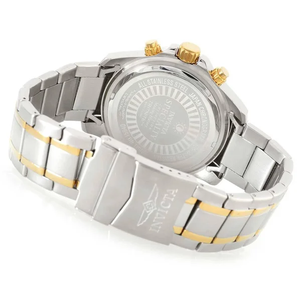 Invicta 15940 Men's Specialty Quartz Chronograph Gold Dial Two Tone Steel Watch