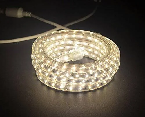 Cbconcept UL Listed, 164 Feet, 18000 Lumen, 4000K Soft White, Dimmable, 120V AC Flexible Flat LED Strip Rope Light, 3000 Units 3
