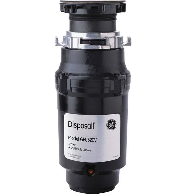GE GFC520V Steel, Steel Garbage Disposal - Black