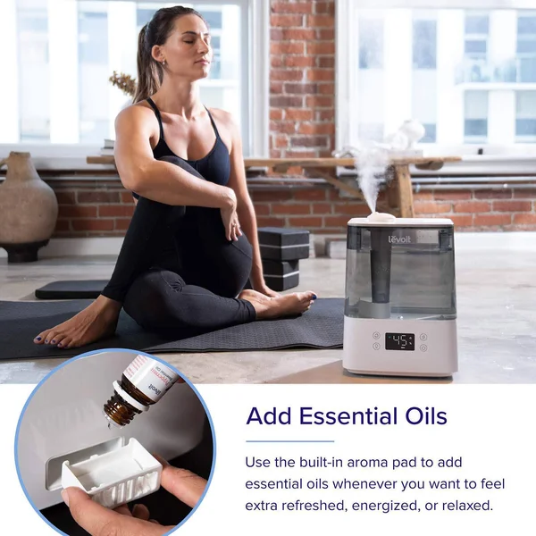 Levoit Cool Mist Humidifiers for Bedroom - 6L Smart WiFi Top Fill Ultrasonic Air