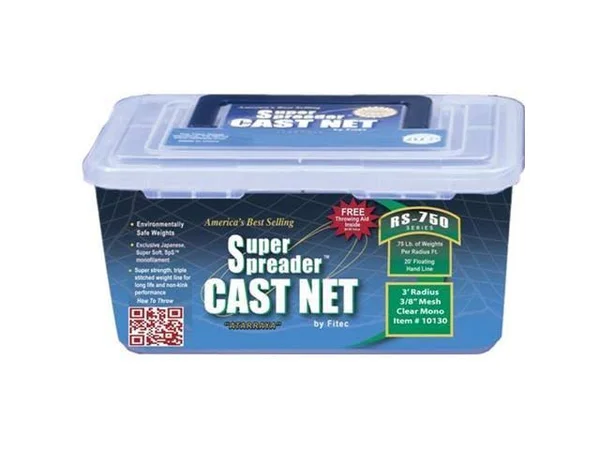 Fitec Rs750 Super Spreader Cast Net - Clear