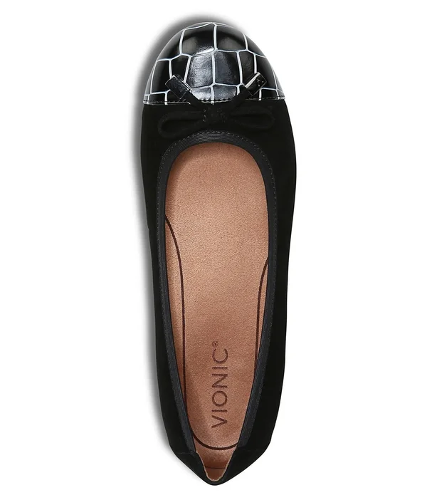 Women's Vionic Minna Ballet Flat - Black - Size 8.5