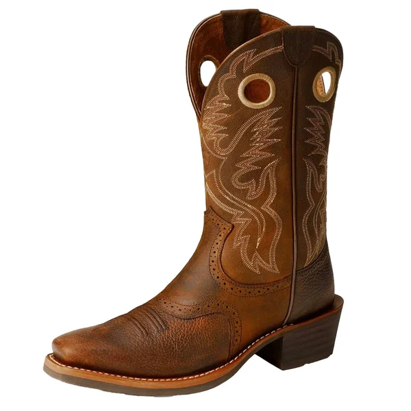 Ariat Men's Square Toe Heritage Roughstock Boots - 9.5