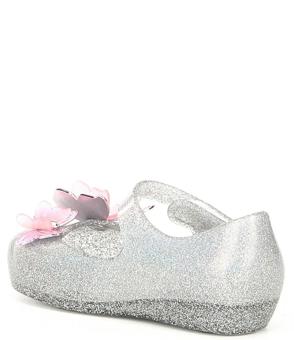 Mini Melissa Ultragirl Fly III Mary Jane Flats - Baby/Toddler Pink