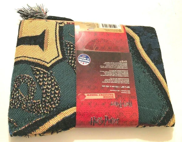 Northwest Harry Potter School Spirit House Hogwarts Logo Woven Tapestry Throw Blanket New