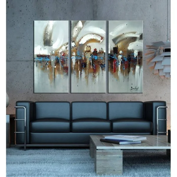 Design Art Hand-Painted Abstract Human Life Painting 1190