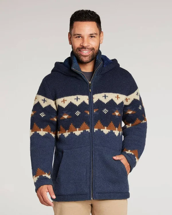 Sherpa Men's Kirtipur Sweater - Medium - Rathee Blue