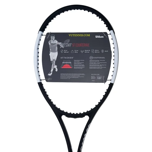 Wilson Pro Staff 97 Countervail Tennis Racquet, 4 3/8
