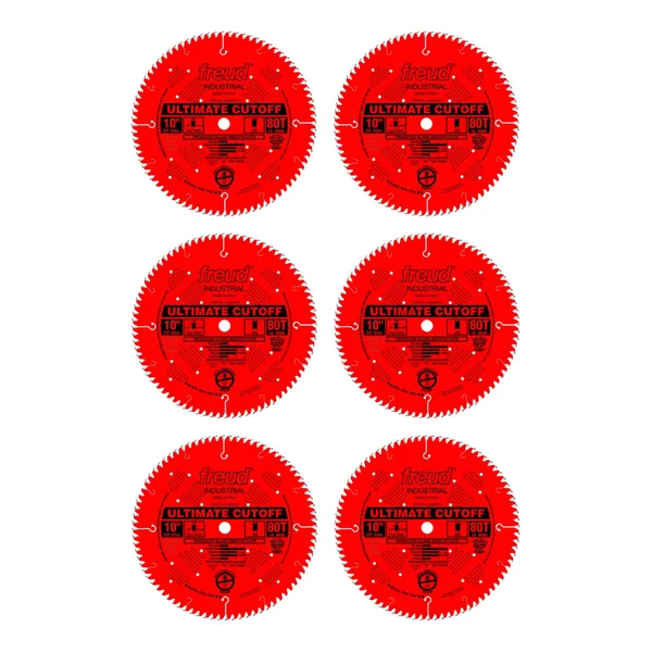 Freud LU85R010 10 inch Ultimate Cut Off Crosscutting Wood Saw Blade (6 Pack) at Spreetail (VMinnovations, VM Express)