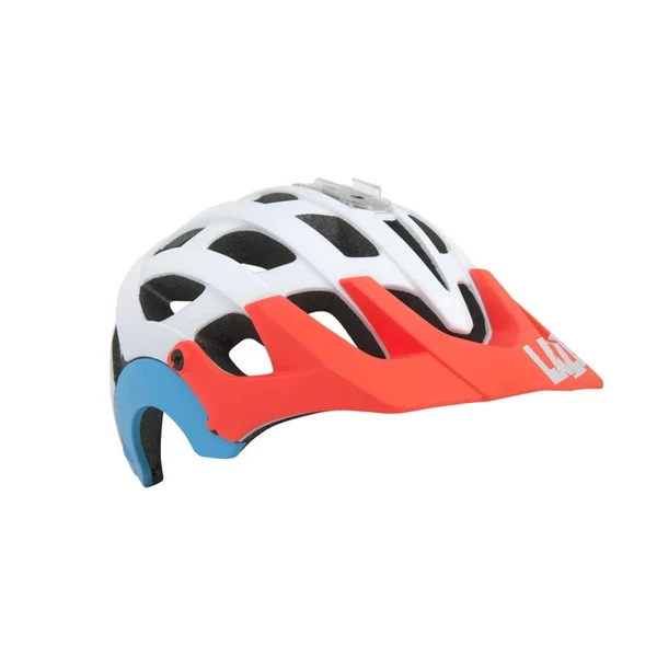 Lazer Revolution Enduro/Mountain Cycling Helmet, Matte White Coral Blue