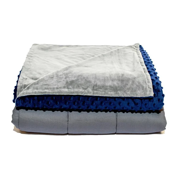 Quility Kids & Adults Weighted Blanket - 86 inchx92 inch, 20 lbs, Navy Blue, Size: 86x92; 20 lbs