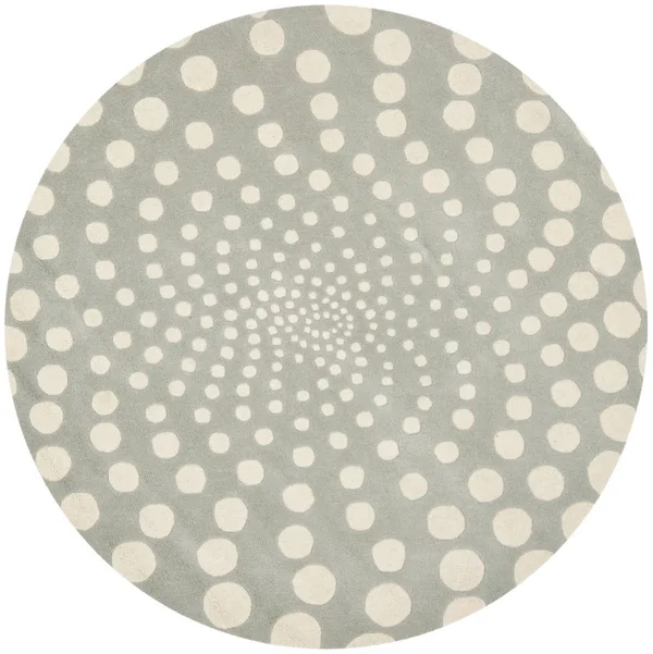 Safavieh Soho SOH766 Grey/Ivory 6& x 6& Round Area Rug