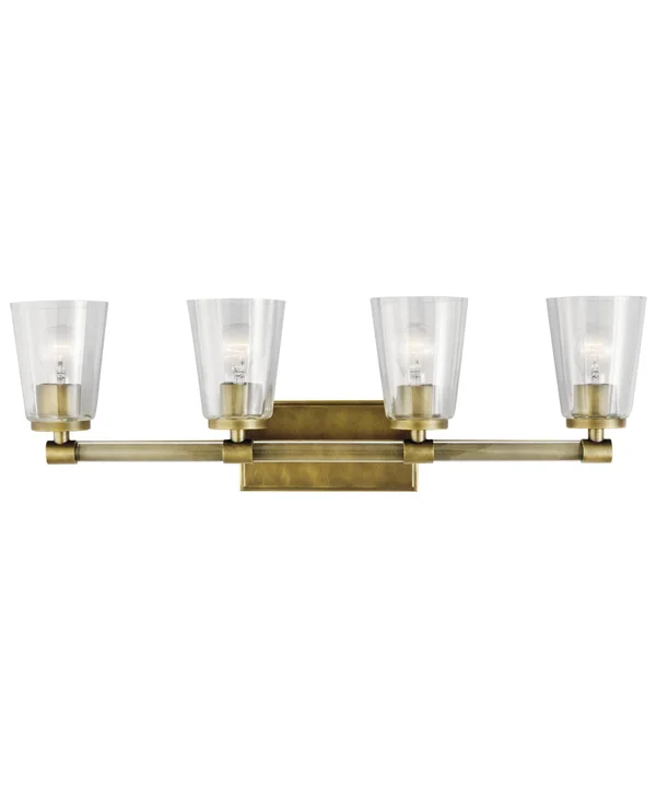 Kichler Audrea 4 Light Bath - Natural Brass - 45869NBR