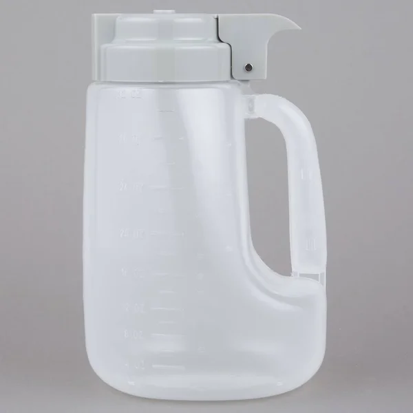 Tablecraft PP32G Gray Top Option 32 oz. Dispenser Jar