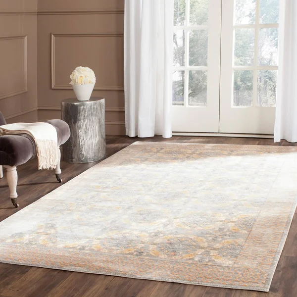 Safavieh Valencia VAL210F Light Grey - Multi 8& x 10& Area Rug