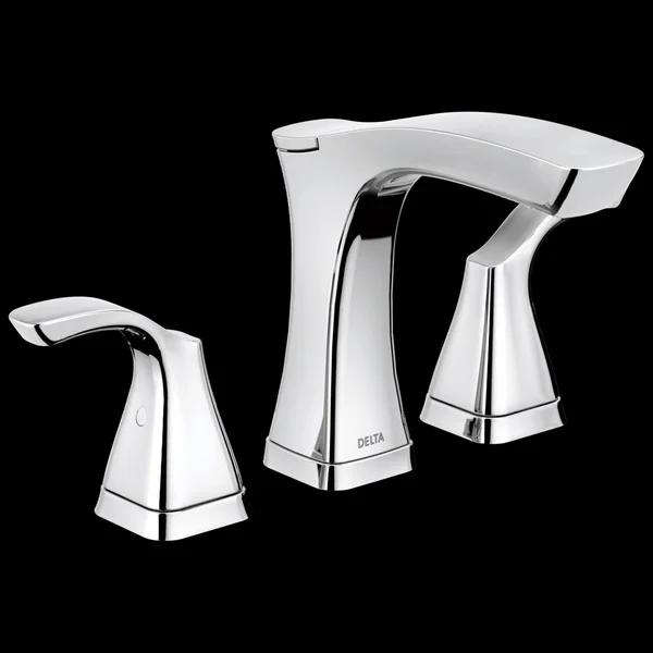 Delta Faucet 3552-MPU-DST Tesla Two Handle Widespread Bathroom Faucet, Chrome