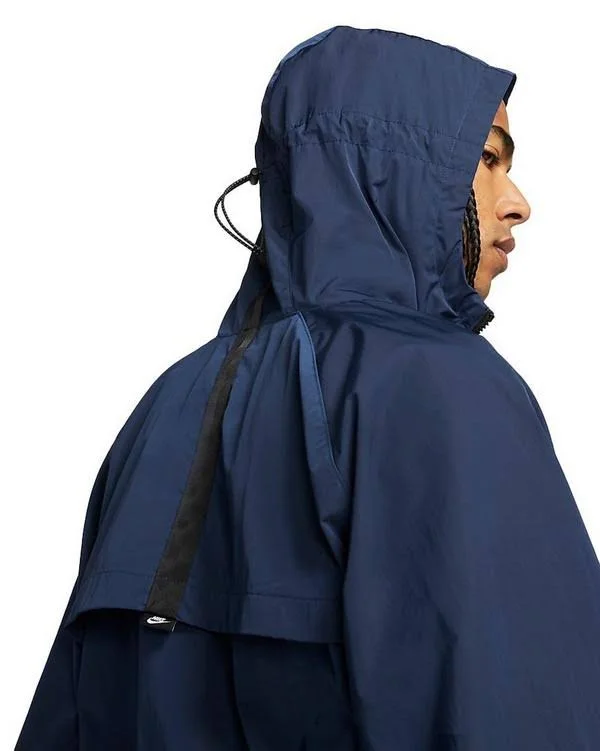 Nike Men's Sportswear Tech Essentials Windrunner Jacket in Blue/Midnight Navy Size Large, Nylon/Polyester